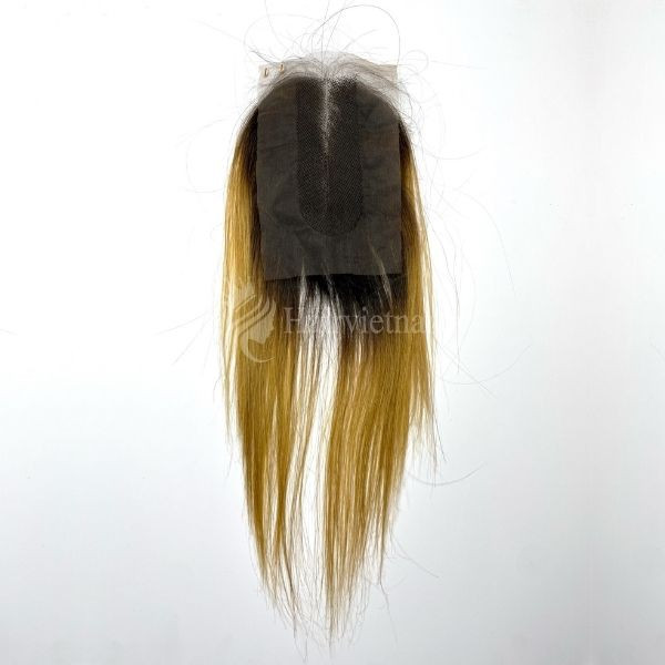 Virgin Hair Ombre Straight Lace Closure